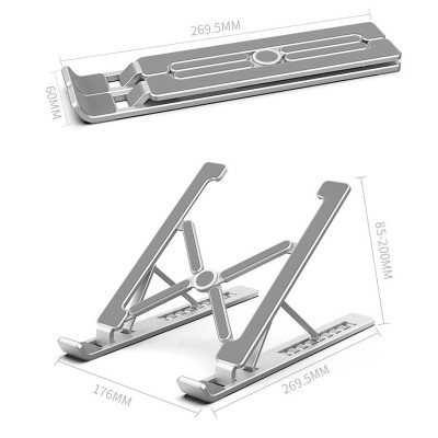 Đế Tản Nhiệt Cho Laptop, Macbook - Giá Đỡ, Kệ Đỡ, Phụ Kiện Cao Cấp Cho Macbook, Laptop Bằng Hợp Kim Nhôm Điều Chỉnh Tầm Nhìn Thông Minh Gấp Gọn KUNBE - Hàng Chính Hãng