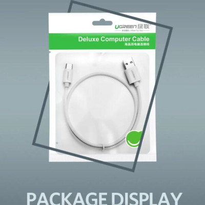 Ugreen UG40888US253TK 1M 5A màu Trắng Dây USB sang USB Type-C vỏ ABS - HÀNG CHÍNH HÃNG