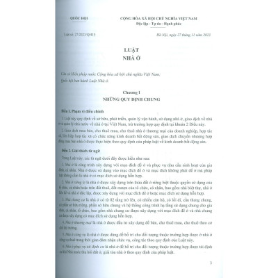Sách - Luật Nhà Ở Và Các Văn Bản Hướng Dẫn Thi Hành  - NXB Xây Dựng