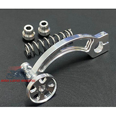 Càng thắng CNC nhôm cong tặng kèm lò xo 304 gắn xe máy Rizoma