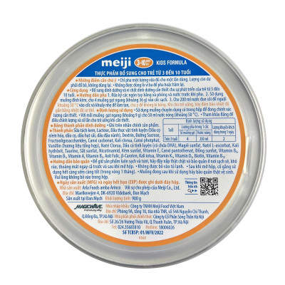 Thực phẩm bổ sung Meiji Kids Formula - Nhập khẩu chính hãng (900g)