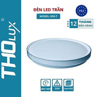 Đèn LED trần Tholux K50-7 Đế Liền Nguồn 30W