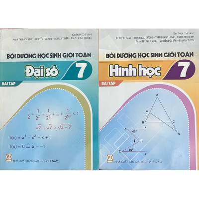 Sách - (Combo 4 cuốn ) Bồi Dưỡng Học sinh giỏi toán 7 đại số + hình học
