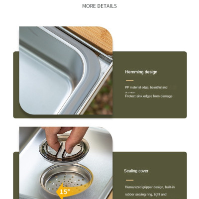 Chậu rửa inox dùng cho bàn IGT Campingmoon CK-26