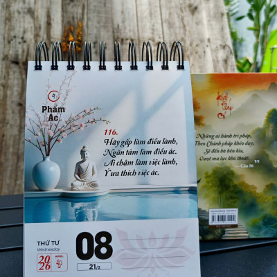  Sách Lịch bàn 2026 - Kinh Pháp Cú - HT. Thích Minh Châu