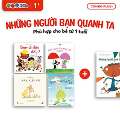 Truyện Ehon bé 1-2-3 tuổi - Bộ 5 cuốn Những người bạn quanh ta 