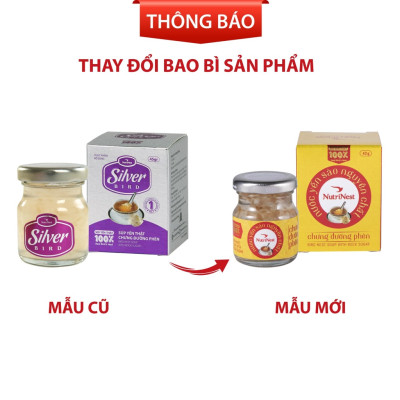 Hộp Quà 6 Hũ Yến Chưng Đường Phèn Nguyên Chất NutriNest Hữu Cơ Tự Nhiên 72g