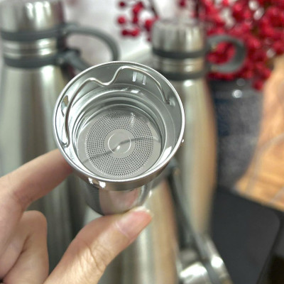 Bình giữ nhiệt Inox 316 Lê Bên Làng LBL1661 dung tích 850ml lõi lọc trà đi kèm