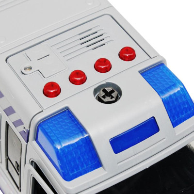 Đồ Chơi Lắp Ráp DIY Xe Van Cảnh Sát Có Đèn Và Âm Thanh - Vecto VT8088D