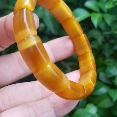 ️️Vòng nữ đá mắt hổ bản khúc đẹp vàng tươi tự nhiên Size vòng freesize tầm Ni 53mm x cao 10mm x dầy 7mm Hợp mệnh kim mệnh thổ mệnh Thủy đeo may mắn xinh đẹp ạ