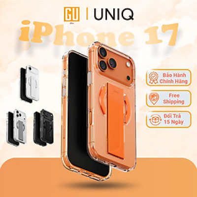 Ốp Lưng Cho iPhone 17 Air/ 17 Pro/ 17 Pro Max UNIQ HELDRO AIR Ôm Mỏng MagClick Dây Đeo FlexGrip Dùng Điện Thoại Một Tay Hàng Chính Hãng