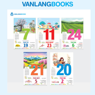 Lịch 2026 Bloc Siêu Đại – Chủ Đề Sống Đẹp Mỗi Ngày | Lịch Tết Treo Tường Cao Cấp Vanlangbooks | Mã: VL04
