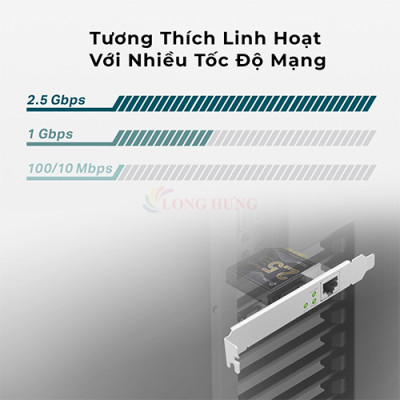 Card mạng PCIe TP-Link 2.5 Gigabit PCle Network Adapter TX201 - Hàng chính hãng