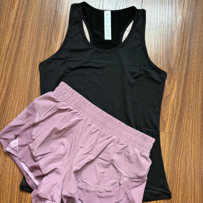 Set đồ đùi ba lỗ nữ tập thể thao, mặc nhà hàng Quảng Châu loại 1