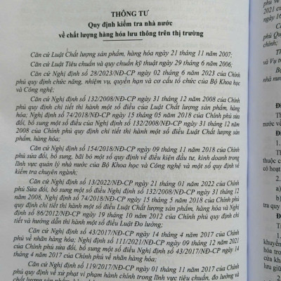Sách Luật Chất Lượng Sản Phẩm, Hàng Hóa sửa đổi, bổ sung năm 2025 (V2615T)