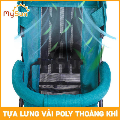 Xe đẩy ngồi du lịch cho em bé 6 tháng 1 2 3 4 tuổi gấp gọn Standard MySun