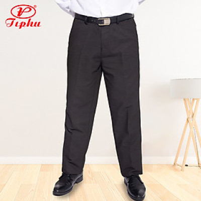 Quần kaki nam trung niên ống suông không ly, chất cotton hút mồ hôi, tone màu trung tính tinh tế thanh lịch, bigsize