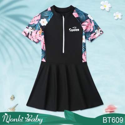 Đồ bơi đôi mẹ và con gái, áo tắm một mảnh dáng váy cho nữ & bé gái loại đẹp, trẻ trung xinh xắn, thun lạnh mát mịn mát dày dặn | GD609
