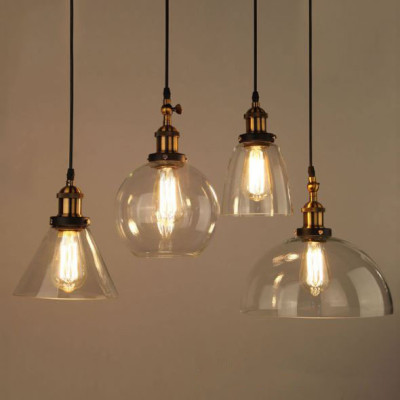 Đèn thả HEBEL hiện đại chao thủy tinh trang trí phòng ăn, quán cafe [ẢNH THẬT 100%].