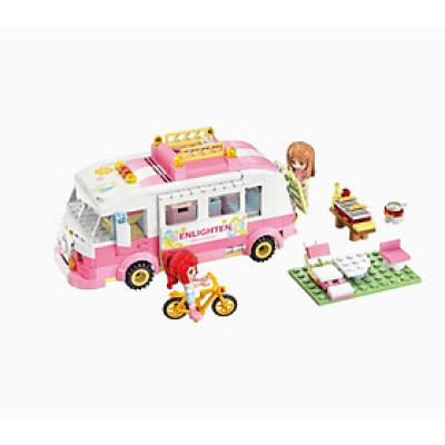 Đồ chơi Lắp Ráp cho bé 33019 Bộ xếp hình xe cắm trại (KT 18.2*12*12.1cm)