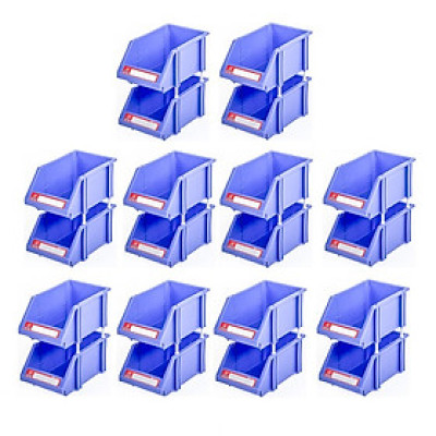 Combo 10 Cặp Kệ Dụng Cụ Trung Duy Tân (15 x 25 x 11 cm) - Kệ nhựa đựng ốc vít, hàng hóa, đa năng, giúp sắp xếp gọn gàng đồ đạc