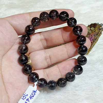 Vòng Tay Đá Thạch Anh Tóc Đen Thiên Nhiên Size 8li ( Vip ) - VTCT0043