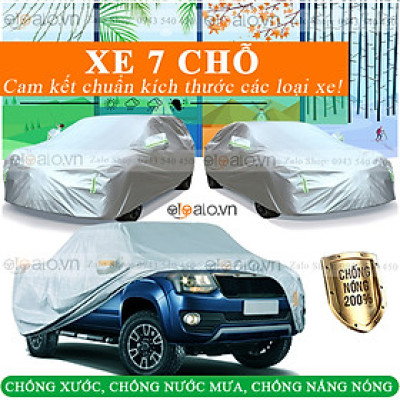 Bạt phủ xe ô tô 7 chỗ 3 Lớp Cao Cấp Chống Nắng Nóng Chống Nước Chống Cháy Chống Bụi