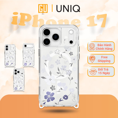 Ốp Lưng UNIQ COEHL AMARA Cho Iphone 17/ 17 Air/ 17 Pro/ 17 Pro Max Lấy Cảm Hứng Từ Nụ Hoa Tử Đinh Hương Đính Pha Lê 3D Hàng Chính Hãng