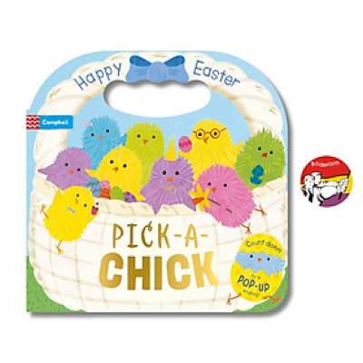 Sách - Pick-a-Chick: Happy Easter (Campbell Books) | English Children Book / Colorful Illustrated