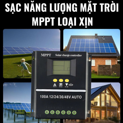Bộ Điều Khiển Sạjc MPPT 80A Năng Lượng Mặt Trời – Mẫu Mới Thông Minh, Sạc Ổn Định, Tiết Kiệm Điện , đèn trang trí