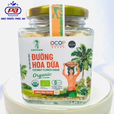 Đường hoa dừa hữu cơ Sokfarm 150g - 1kg thích hợp để ổn định đường huyết