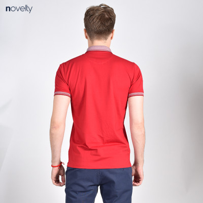 Áo Polo nam Novelty màu đỏ đô NATMMTNCSR181249N