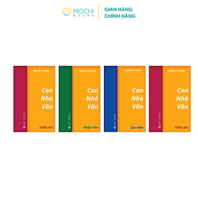 COMBO HỘP 4 CUỐN: Con nhà văn (Thiếu Nhi - Nhập môn - Lập thân - Cầm bút)