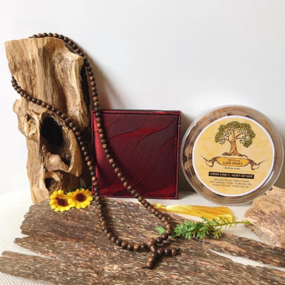 Chuỗi Hạt Trầm Hương Cao Cấp Sánh Chìm 108 hạt 6mm