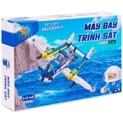 Đồ Chơi Lắp Ráp Máy Bay Trinh Sát - Po.lic.e Helicopter 7029 (213 Mảnh Ghép)