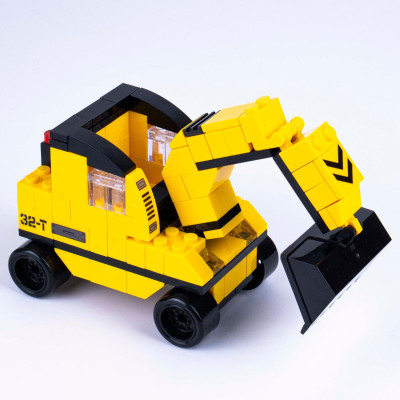 Đồ Chơi Lắp Ráp Xe Công Trình 6 Trong 1 - Construction Vehicle - Toys&Joys 8832-2 (1000 Mảnh Ghép)