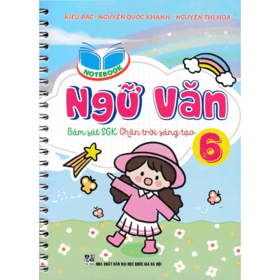 Sách - Combo 4 quyển notebook - văn,toán, anh, khoa học tự nhiên lớp 6 (HA)