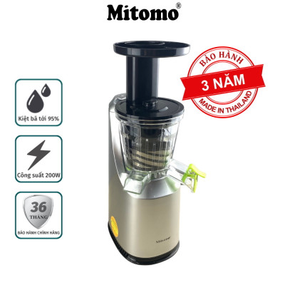 Máy ép trái cây,hoa quả Mitomo- Giữ Nguyên Dinh Dưỡng, Động Cơ Êm, Dễ Vệ Sinh hãng chính hãng
