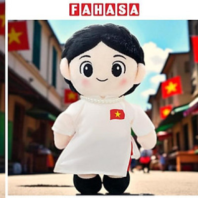 Gấu Bông Đồng Chí Hậu Phương 25 cm - ZooZoo - Áo Dài Trắng