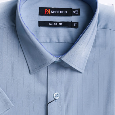 Áo sơ mi nam tay ngắn Khatoco(S-5XL)