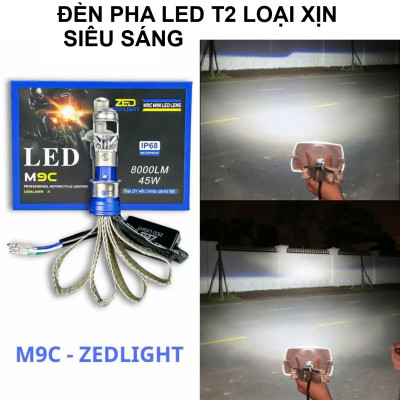 Đèn Pha Bi LED T2 Thế Hệ Mới – Sáng Trắng Siêu Nét, Không Cần Độ Dây, Cực Bền