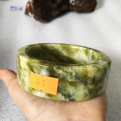 Vòng tay bạch ngọc trắng bản vuông cao 2.5 cm cho nam ( nhiều kích thước đường kính từ 6.0 đến 7.0cm)