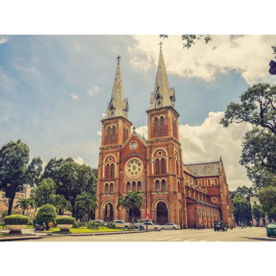 Bộ Tranh Ghép Hình Minh Châu - 60 x 80 cm (1500 Mảnh Ghép) - Nhà Thờ Đức Bà