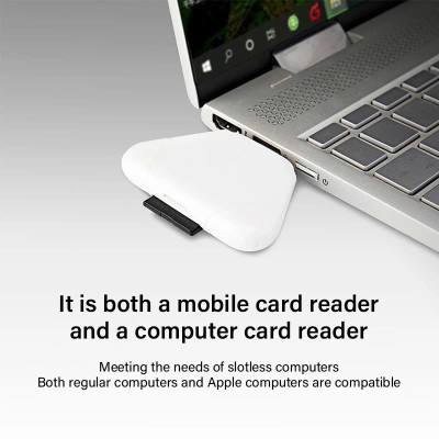 Đầu đọc thẻ nhớ SD, TF ( Micro SD ) đa năng 3in1 dùng cho iPhone, iPad, điện thoại Android, máy tính, PC, laptop - Hàng Chính Hãng
