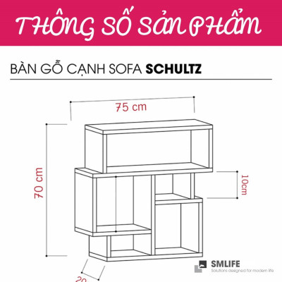 Bàn cạnh sofa SMLIFE Schultz