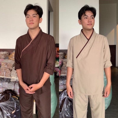 ĐỒ LAM ĐI CHÙA Chéo Nhật Nam Vải Kate