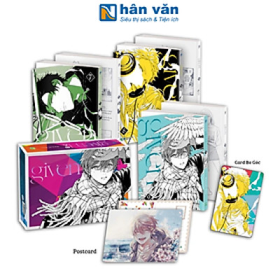  Bộ Manga - Given: Tập 7 - 9 (Bộ 3 Tập) - Bản Sưu Tầm - Tặng Kèm Boxset Nam Châm + Card Bo Góc + Postcard