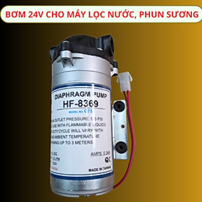 BƠM 24V Dùng cho máy lọc nước, máy phun sương - HÀNG CHẤT LƯỢNG, BẢO HÀNH ĐẦY ĐỦ maybom nuoc