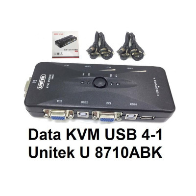 Data KVM USB 4-1 Unitek (U-8710ABK) - HÀNG CHÍNH HÃNG