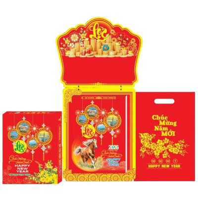 Lịch Bloc Cực Đại 2026 - Non Sông Gấm Vóc - Sách Thời Đại STĐ-NST03